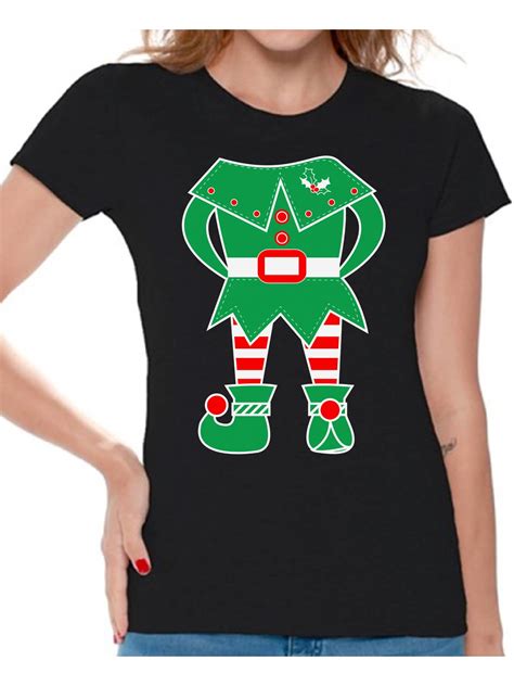 Awkward Styles Awkward Styles Elf Shirt Christmas T Shirts For Women Elf Suit Womens Holiday