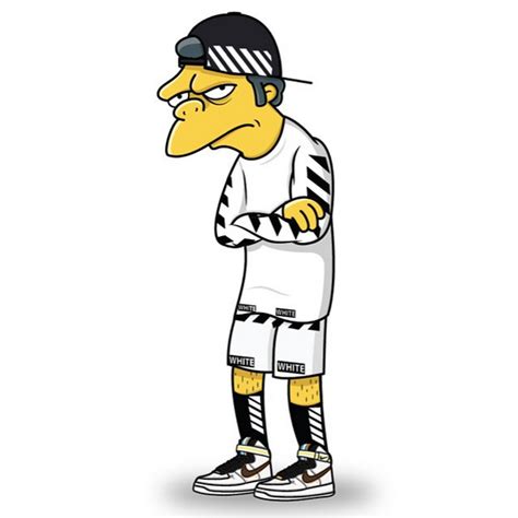 The simpsons includes a large array of supporting/minor characters: The Simpsons gets a streetwear makeover - Fashion Journal