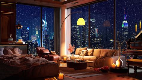 chill and unwind cozy new york apartment with piano jazz for ultimate relaxation 🏙️🎹 youtube