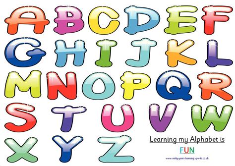 Alphabet A4 Posters Colour Ofsted Ideal For Nurserychildminderschool