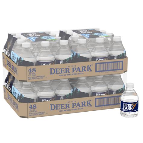 Deer Park Brand 100 Natural Spring Water 8 Ounce Mini Plastic Bottles