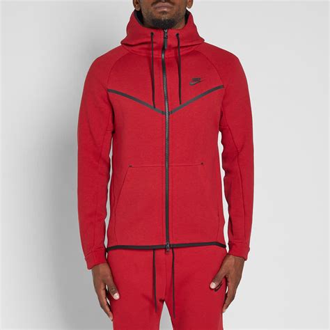 Nike Tech Fleece Windrunner Tough Red Heather And Black End Us