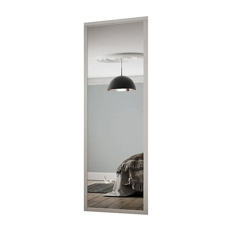 Fantastic bespoke, made to measure doors at a great price. Shaker Contemporary Dove grey Mirrored Sliding Wardrobe ...