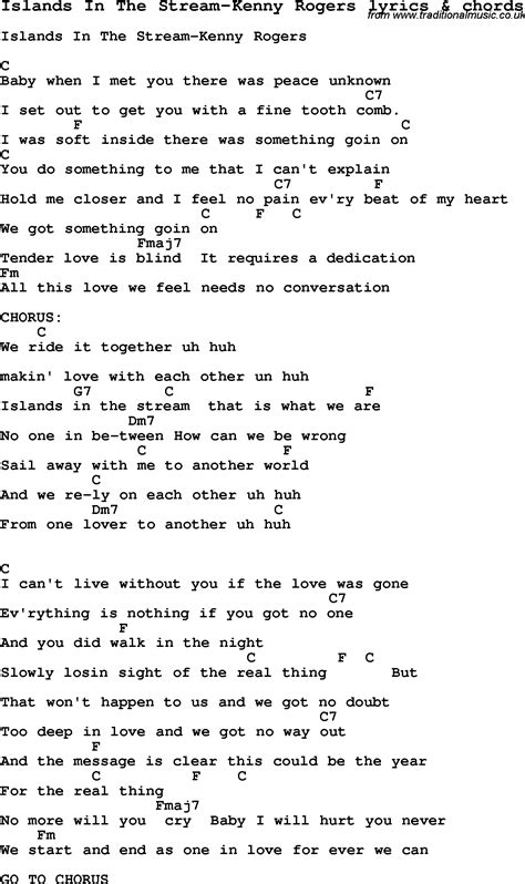 Kenny Rogers Songs Island In The Stream Lyrics Margaret Wiegel