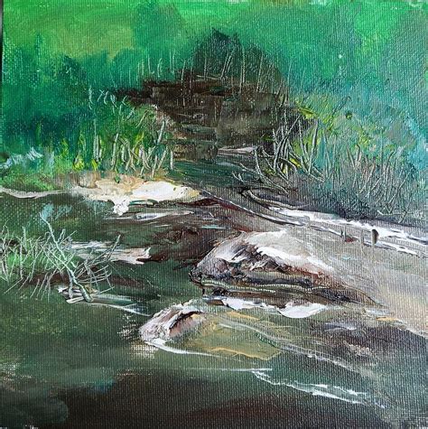 Moose River Rapids Adk Painting By Dale Risney Fine Art America