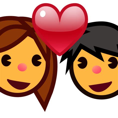 Couple With Heart Emoji For Facebook Email And Sms Id 152 Uk