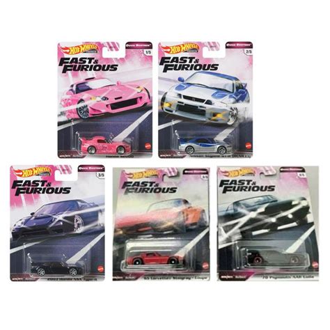2020 Hot Wheels Fast Furious Quick Shifters Set Of 5 Cars 1 64 GBW75