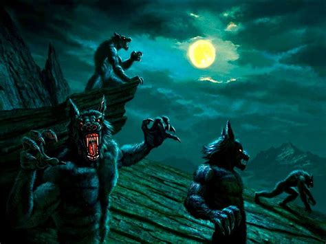 1170x2532px 1080p Free Download Werewolves Night Out Horror Art Werewolf Werewolves