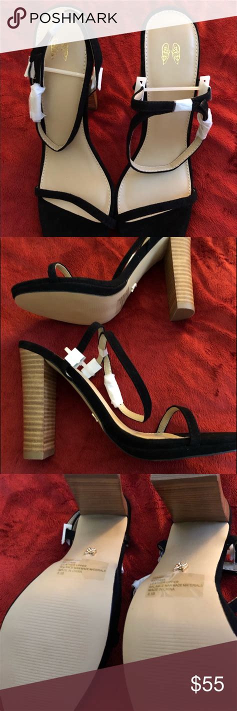 Victoria’s Sec Black Sandal Ankle Strap 4 2 Heel Victoria Secret Shoes Black Sandals