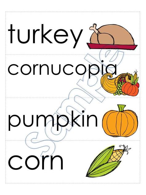 This unit features worksheets and other resources on the theme of thanksgiving. Thanksgiving Vocabulary and a FREEBIE! | Adventures in ...
