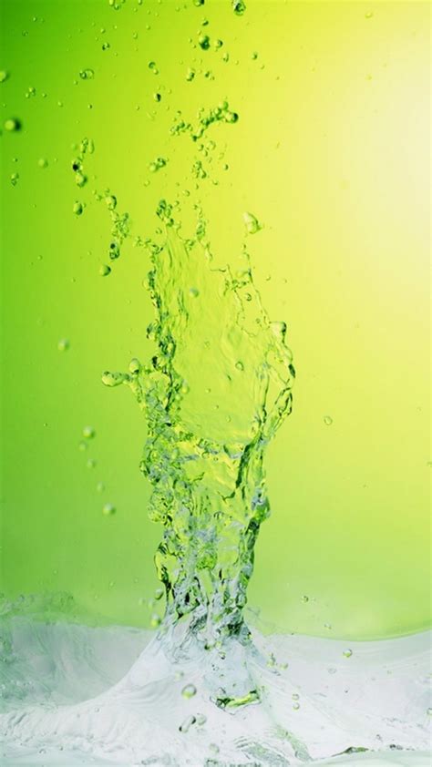Abstract Crystal Icy Water Splash Green Background Iphone 6 Wallpaper