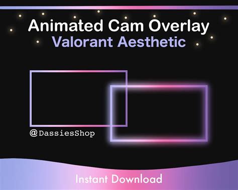 A Valorant Themed Animated Webcam Overlay For Streaming On Twitch Fits