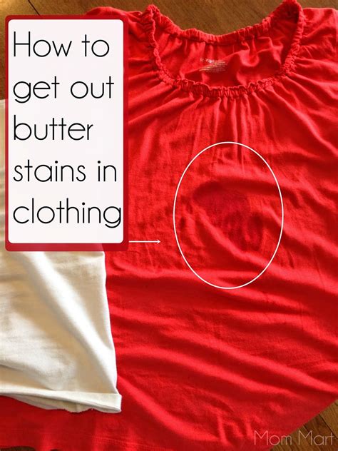 Use a toothbrush to rub in this diy laundry soap to get rid of the stain. Mom Mart: How to get out butter stains! #DIY