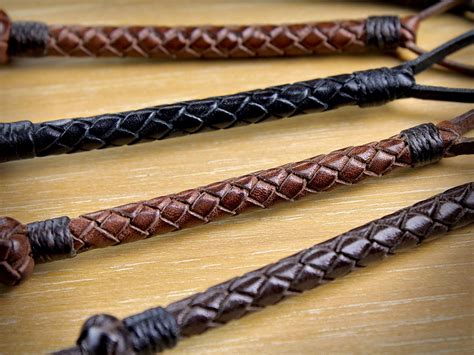 Braided Kangaroo Leather Lanyardhand Braidedgenuine Etsy Leather Lanyard Braided