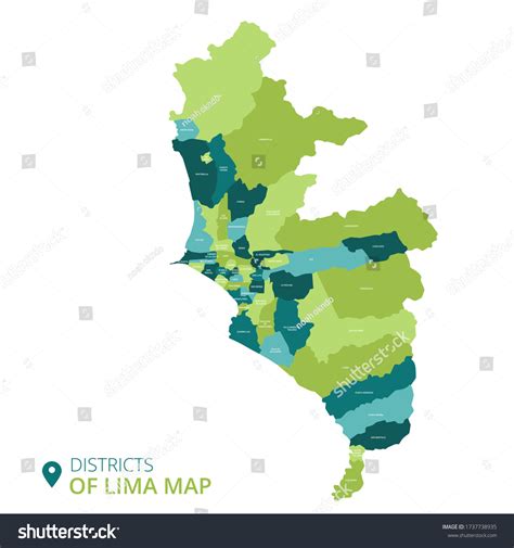 Districts Lima Map Peru Vector Có Sẵn Miễn Phí Bản Quyền 1737738935