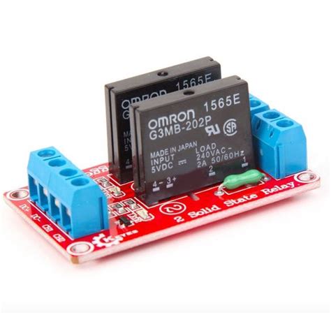 5v Dc 2 Channel Solid State Relay Board For Arduino