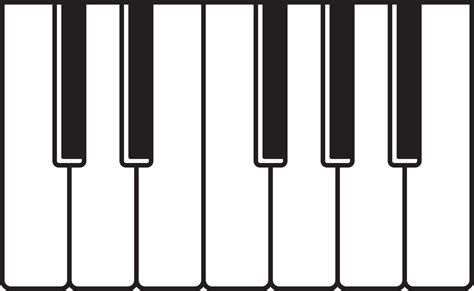 Piano Keys Vector 4734184 Vector Art At Vecteezy