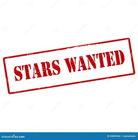 Stars wanted stock illustration. Illustration of blaze - 92089968