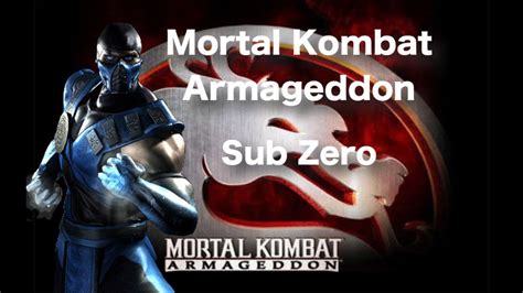 Mortal Kombat Armageddon Sub Zero Playthrough Youtube
