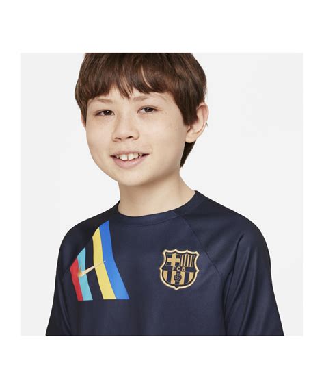 Nike Fc Barcelona Prematch Shirt 20222023 Kids Blau