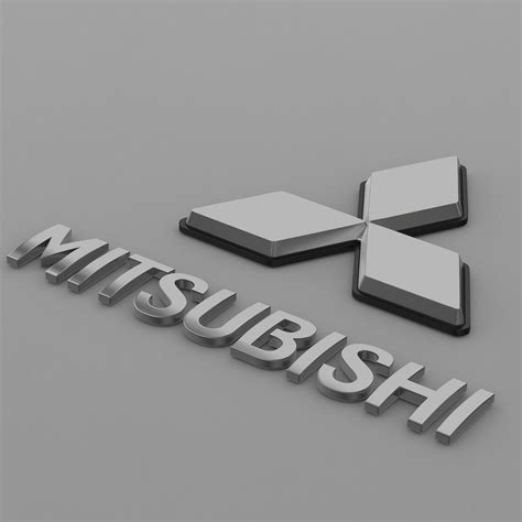 Mitsubishi Logo 3d Model Cgtrader