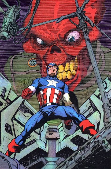 Craneo Rojo Captain America Comic Captain America Art Captain America
