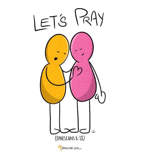 Lets Pray Christian Comics Praying Cartoon