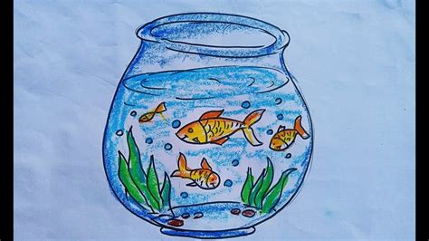 How To Draw Aquarium Step By Step At Drawing Tutorials