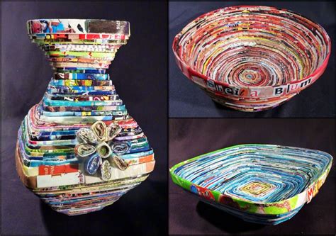 Pin By Carla Marie On Arts Projects Recycled Magazine Magazine Bowl