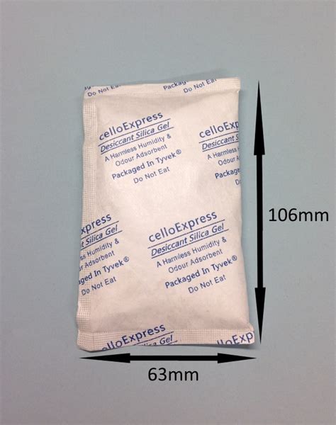 Silica Gel Pouches Pack Of 2 25g Silica Gel Sachets In Tyvek Paper