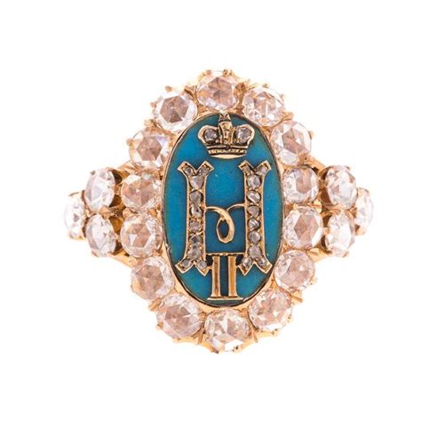 A Rare Czar Nicholas Ii Imperial Monogram Ring