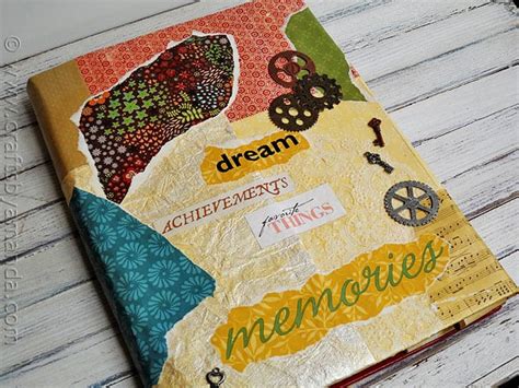 Book Cover Craft Faux Vinyl With Mod Podge