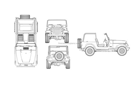Jeep 4×4 Free Cad Drawings