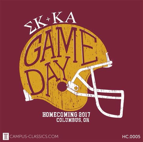 Red Football Helmet Homecoming Kappa Alpha Campus Classics