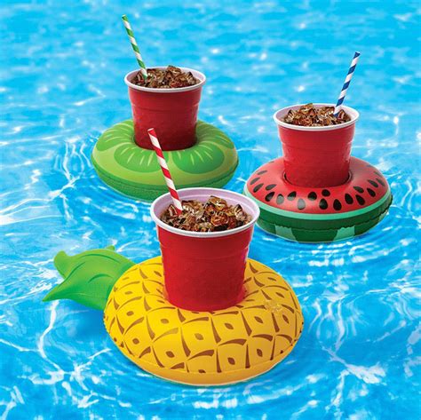 2019 Hot Sale Inflatable Drinks Cup Holder Pool Floats Bar Coasters