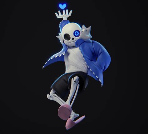 Sans From Undertale In 3d Finished Projects Blender Artists Community