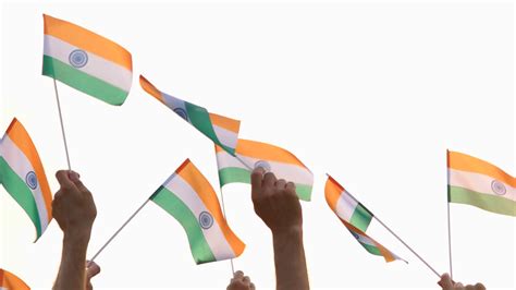 Hands Waving Flags Of India Indian Stock Footage Sbv 328749277