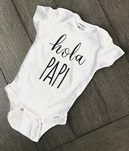 Hello Happy Baby Hola Papi Onesie Pregnancy Announcement