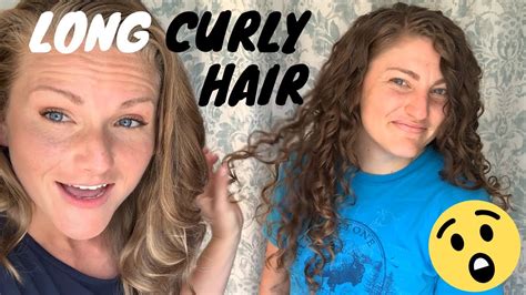 Styling My Sisters Long Curly Hair 2c3a Hair Youtube