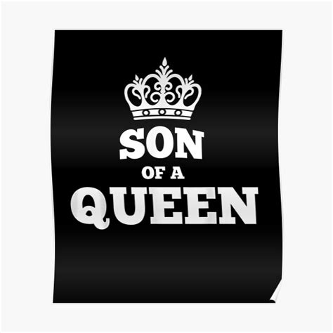 Cute Mother Of A Prince Son Of A Queen Shirts Poster For Sale By