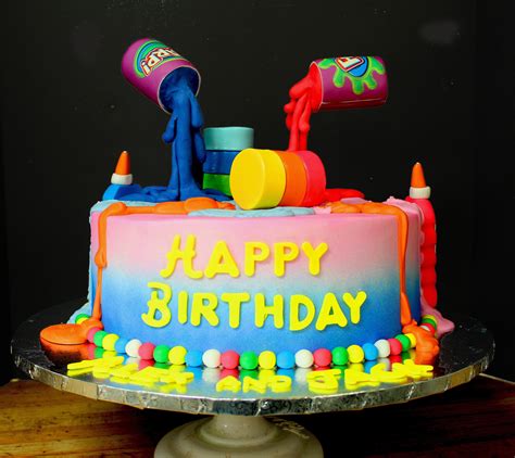 Slime Themed Custom Cake For Childrens Birthday 12th Birthday