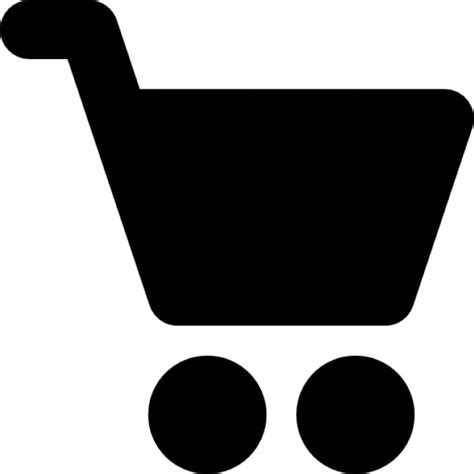 Shopping Cart Black Side Silhouette Icons Free Download