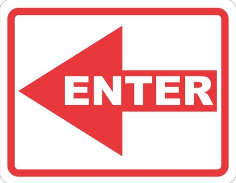 Enter Sign Signs By Salagraphics Clipart Best Clipart Best