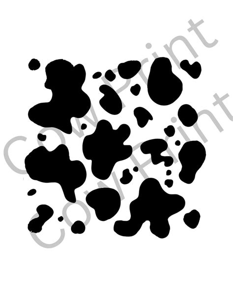 Cow Print Pattern Cow Print Cow Spots Instant Download Svg Png 