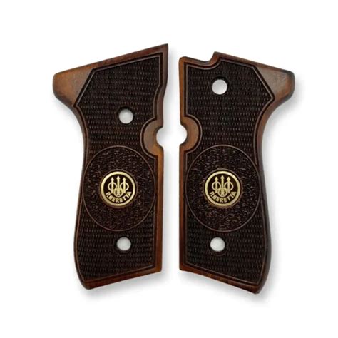 Beretta F Grips Pistol Turkish Walnut Wood Grips With Logo Hand Made