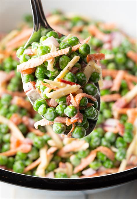 Perky English Pea Salad Recipe Video A Spicy Perspective