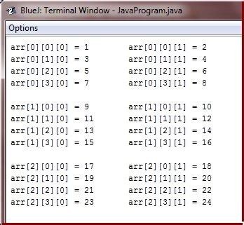 From the previous article java array basics, we understand that an array is like a container that can hold a certain number of values. Java Three Dimensional Array Program
