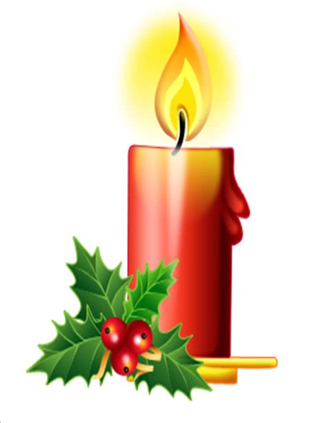 Christmas Candle Clip Art Clipartix