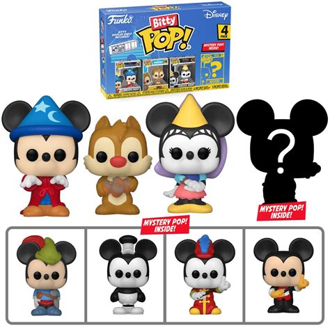 Funko Bitty Pop Disney Mickey Hechicero 4 Pack — Distrito Max