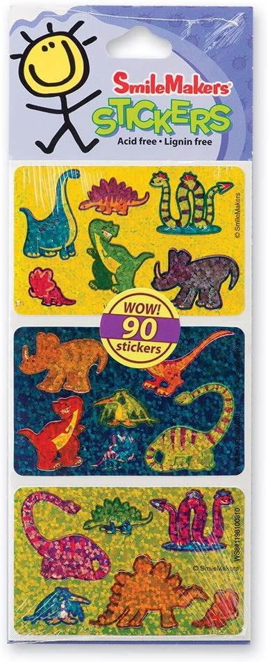 Smilemakers Fun Shapes Dinosaurs Stickers 12960 Per Pack